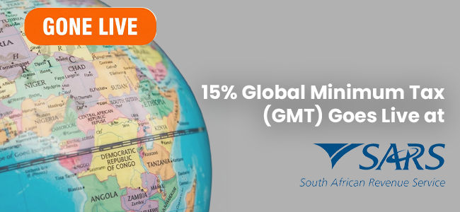 15% Globale Minimumbelasting (GMT) tree by SARS in werking